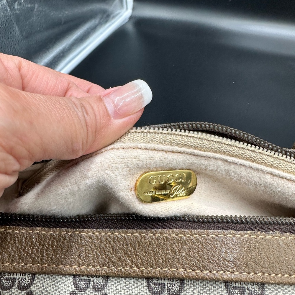 Gucci Brown Plus GG
Coated Canvas Boston Bag - Picture 8 of 15